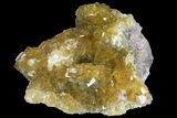 Yellow, Cubic Fluorite Crystal Cluster - Spain #98713-1